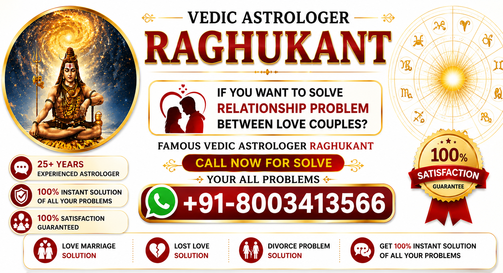 Contact Vedic astrologer raghukant
 Ji